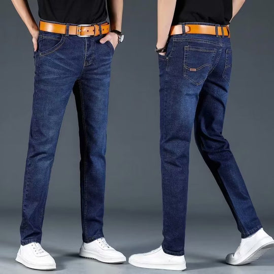 Herren Slim Fit Jeans mit flexiblem Bund und modernen Details R&B