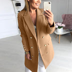Damen Blazer mit goldenen Knöpfen und elegantem Schnitt