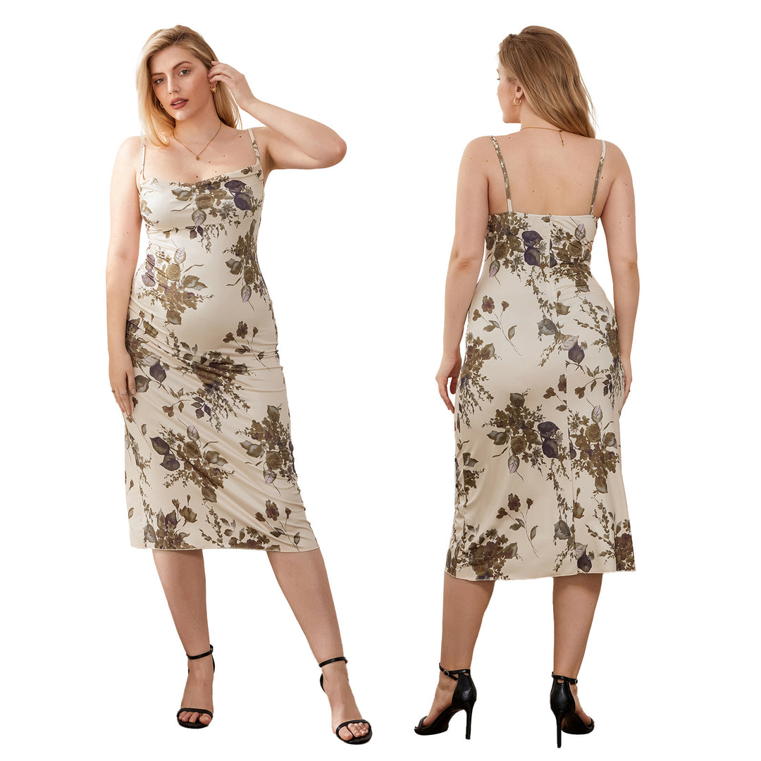 Damen Maxikleid mit elegantem floralem Design R&B