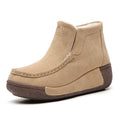 Damen Komfortable Warmgefütterte Stiefeletten mit rutschfester Sohle R&B