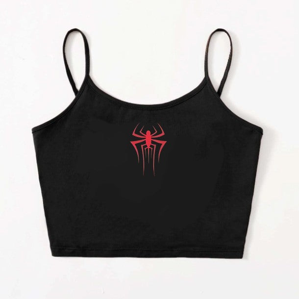 Damen Crop-Top mit kreativem Herz-Design R&B