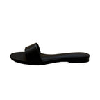 Damen Elegante Schlupfsandalen mit breitem Riemen aus hochwertigem Leder R&B