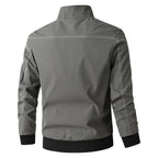 Herren sportive Übergangsjacke mit elastischen Bündchen und praktischen Reißverschlusstaschen