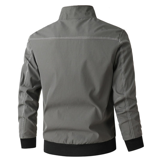 Herren sportive Übergangsjacke mit elastischen Bündchen und praktischen Reißverschlusstaschen R&B