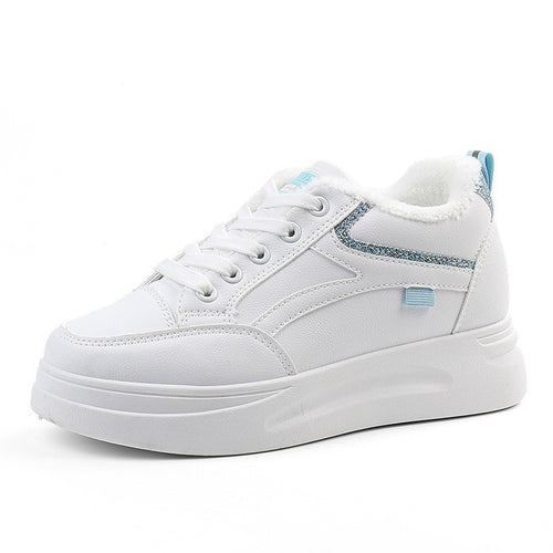 Damen warme High-Top Sneaker mit kuscheligem Innenfutter und rutschfester Sohle R&B