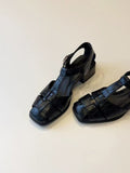 Damen elegante Sandalen mit Blockabsatz
