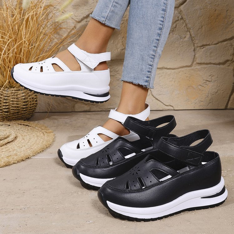 Damen Komfort-Sandalen mit verstellbarem Riemen und rutschfester Sohle R&B