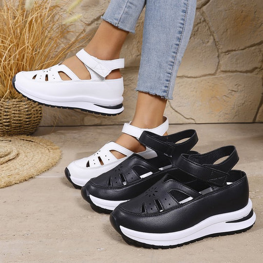 Damen Komfort-Sandalen mit verstellbarem Riemen und rutschfester Sohle R&B