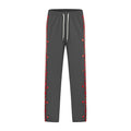 Herren Sportliche Jogginghose mit Druckknopf-Design und elastischem Bund R&B