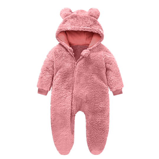 Kleinkind Fleece Overall mit Bärenohren R&B