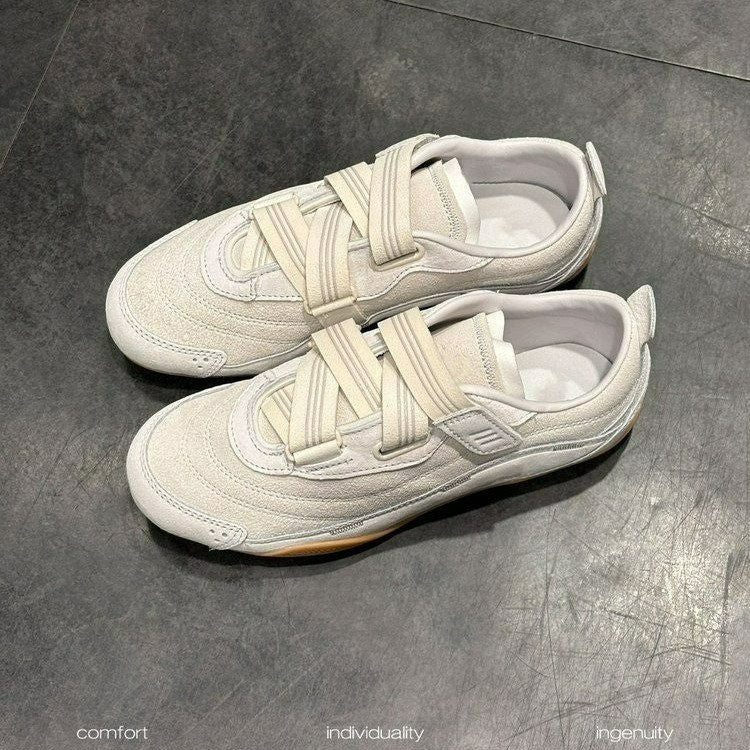 Damen Sportliche Sneakers mit flexiblem Klettverschluss und atmungsaktiver Sohle R&B