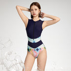 R&B Einteiliger Sport-Badeanzug mit interessantem Design