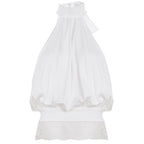 Damen elegantes halterähnliches Top mit Spitzendetails und lockerem Schnitt R&B
