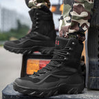 Damen taktische Winterstiefel mit rutschfester Sohle und atmungsaktiven Eigenschaften