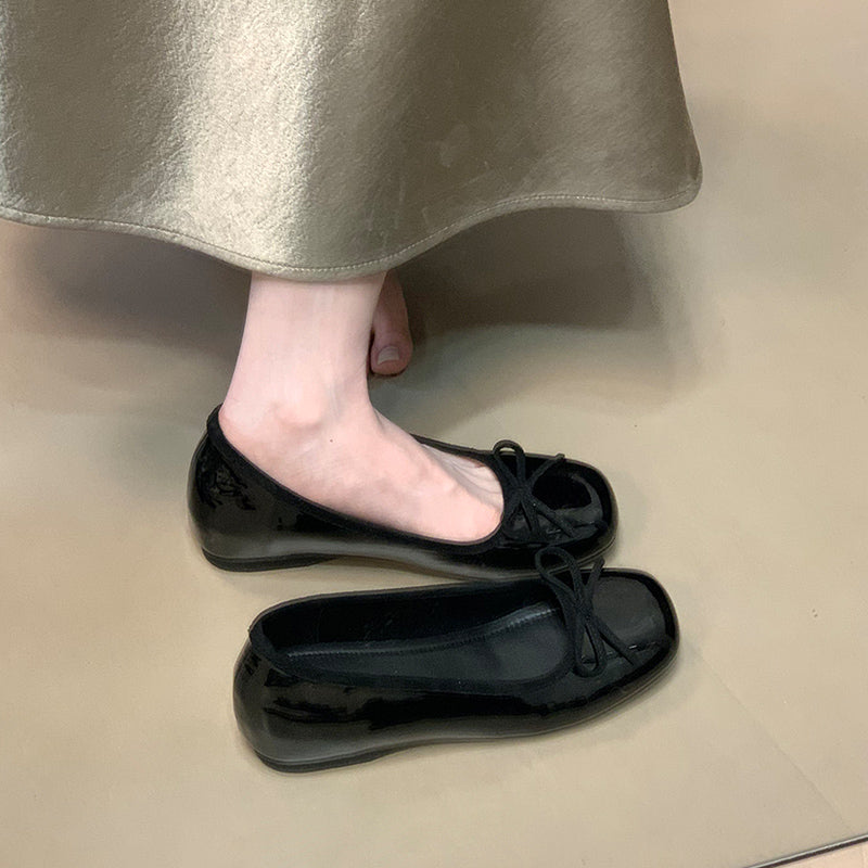 Damen Ballerinas mit dekorativer Schleifenverzierung und bequemer Sohle R&B