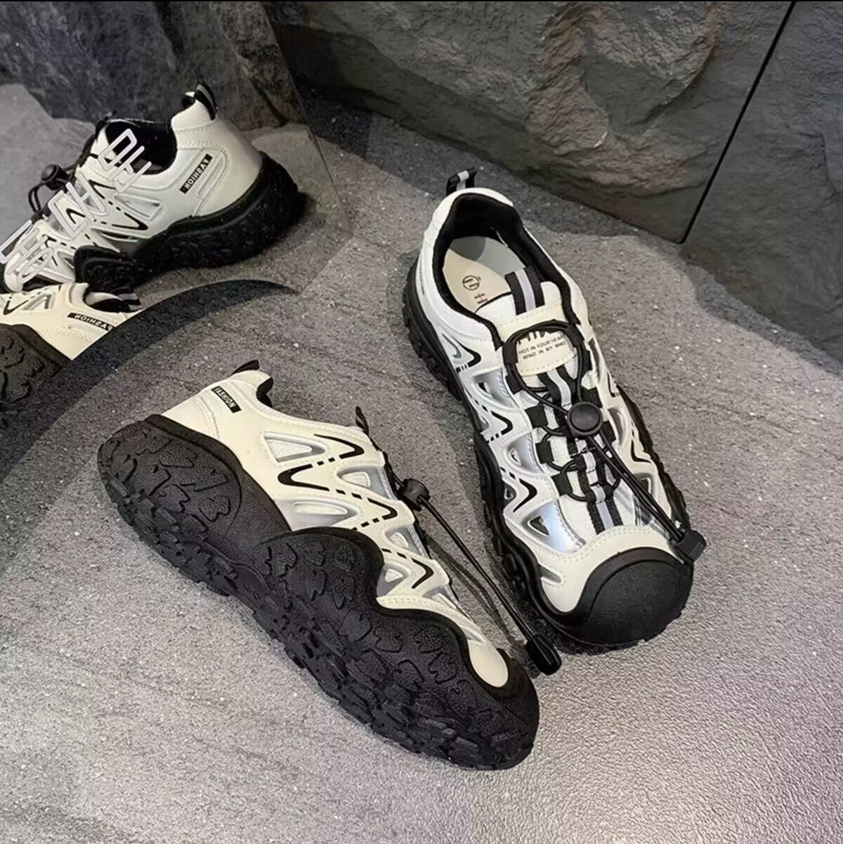 Damen Multifunktionale Freizeitschuhe mit innovativem Schnürsystem und rutschfester Sohle R&B