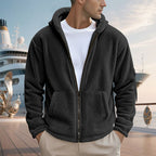 Herren Fleecejacke mit hohem Kragen und Wärmeisolierung R&B