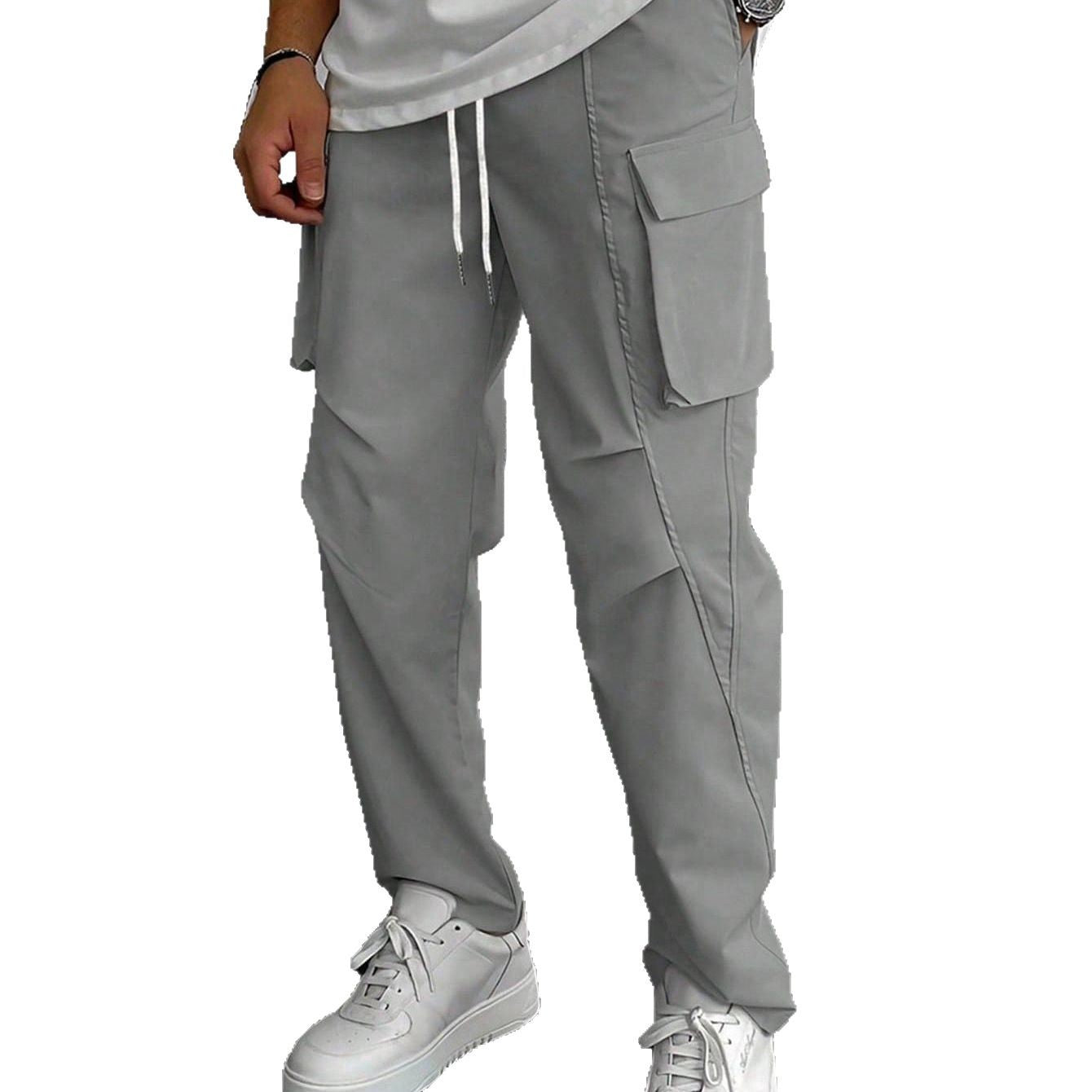 Herren Cargo-Hose mit multifunktionalen Taschen und elastischem Bund