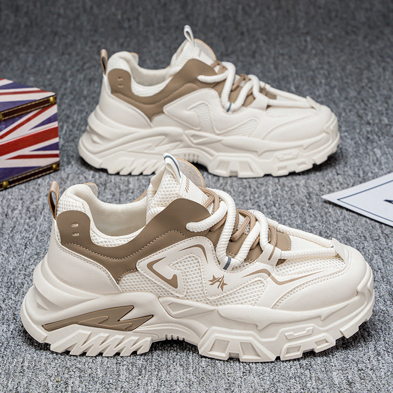 Damen Sportliche Chunky Sneakers mit atmungsaktiver Spitze und stoßdämpfender Sohle R&B