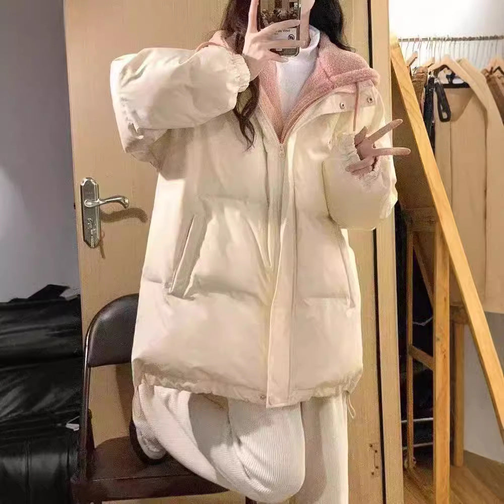 Damen gesteppte Winterjacke mit wärmendem Fleece-Innenfutter und praktischem Kapuzenkragen R&B