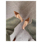 Damen elegante Slingback Pumps mit modernem Riemendesign R&B