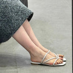 Damen Elegante und glamouröse Sandalen mit funkelnden Riemen R&B