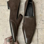 Damen edle Leder Loafers R&B