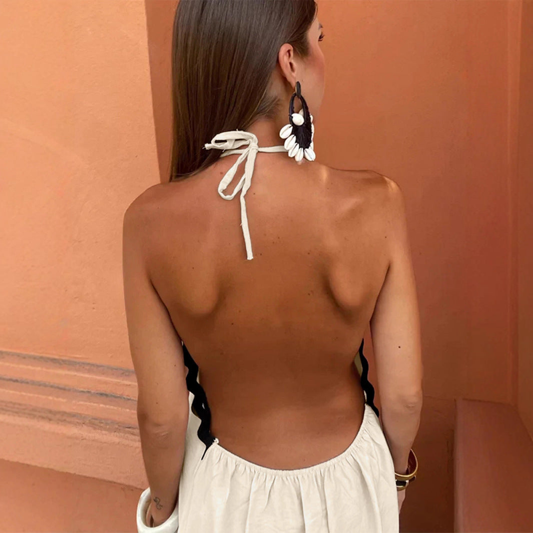 Damen Maxikleid mit raffinierten Schrägen und charmanten Trageeigenschaften R&B