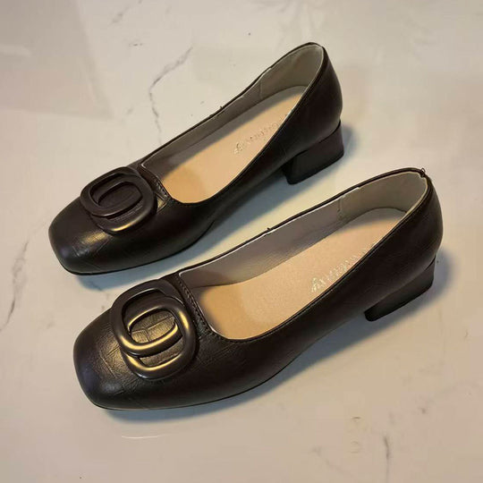 Damen elegante Pumps mit dekorativer Schnalle R&B