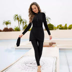 Damen Sportlicher Baderock mit hohem Kragen R&B