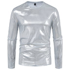 Damen Glänzendes Langarmshirt aus hochwertigem Material