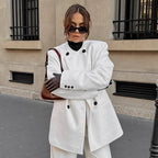 Damen Trendiger Oversized Blazer mit doppelter Knopfleiste R&B