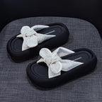 Damen Komfortable Plattform-Sandalen mit schickem Schleifen-Detail