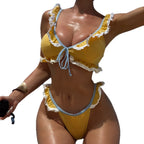 Damen Rüschen Bikini-Set R&B