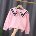 Mädchen Segelkragen Sweatshirt R&B