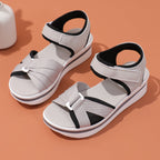 Damen trendige Sandalen mit verstellbarem Riemen und rutschfester Sohle R&B