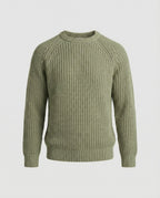 Herren Grobstrick Pullover mit Rundhalsausschnitt und lässigem Schnitt R&B