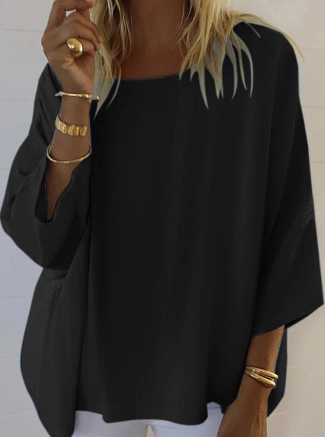 Damen Leichte Batwing Bluse R&B