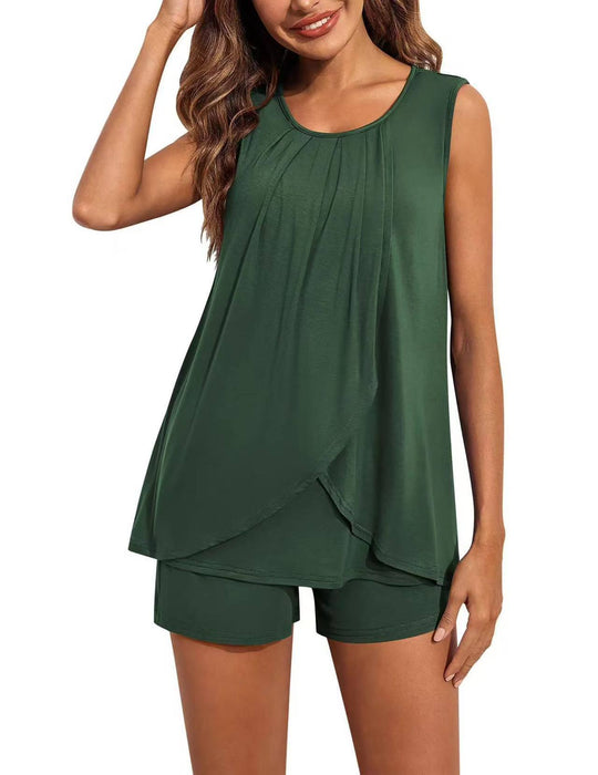Damen Sportliches Tank-Top mit Shorts R&B