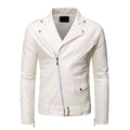 Herren stylische Bikerjacke aus hochwertigem Kunstleder R&B