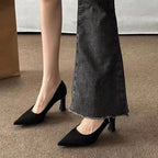 Damen elegante Business-Pumps mit dekorativem Absatz R&B