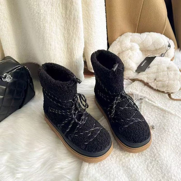Damen Winterboots mit kuscheligem Innenfutter und rutschfester Sohle R&B