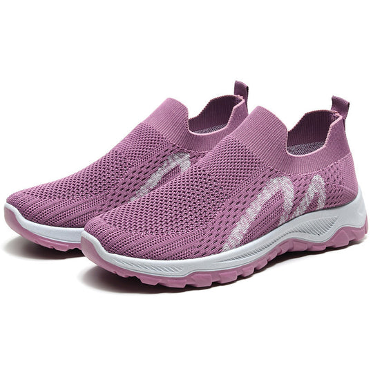 Damen Atmungsaktive Sneaker mit elastischem Einstieg und rutschfester Sohle R&B