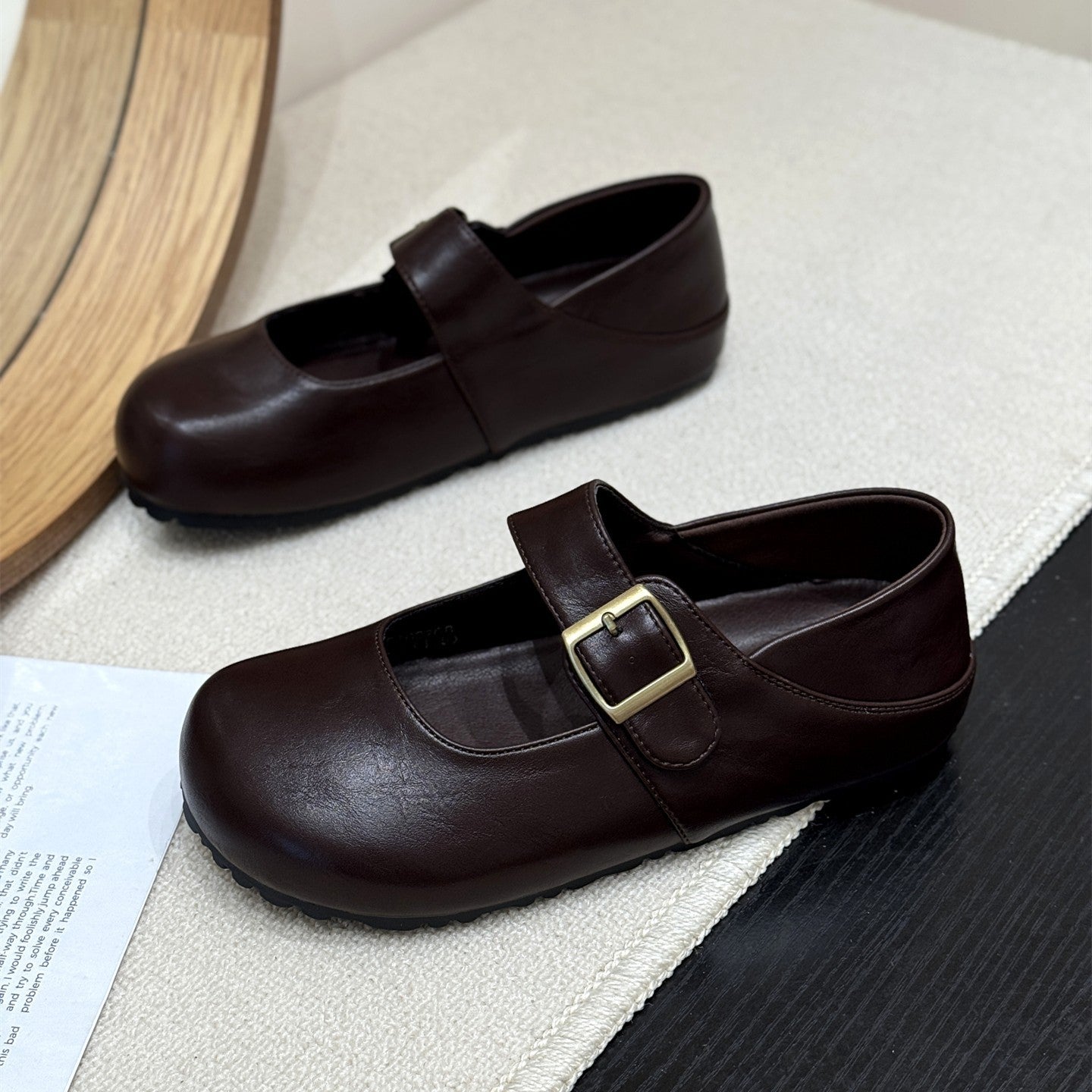 Damen Mary Janes mit modischem Schnallenverschluss und bequemer Sohle R&B