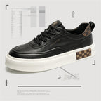 Damen Sportliche Sneakers mit modischem Leder-Design und dämpfender Laufsohle R&B