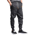 Herren lässige Jogginghose mit elastischem Bund und seitlichen Taschen R&B