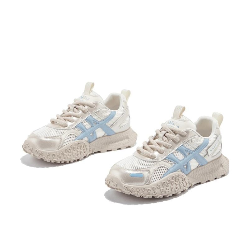 Damen Sportliche Trend-Sneaker mit atmungsaktiven Mesh-Obermaterialien und stoßdämpfender Sohle R&B