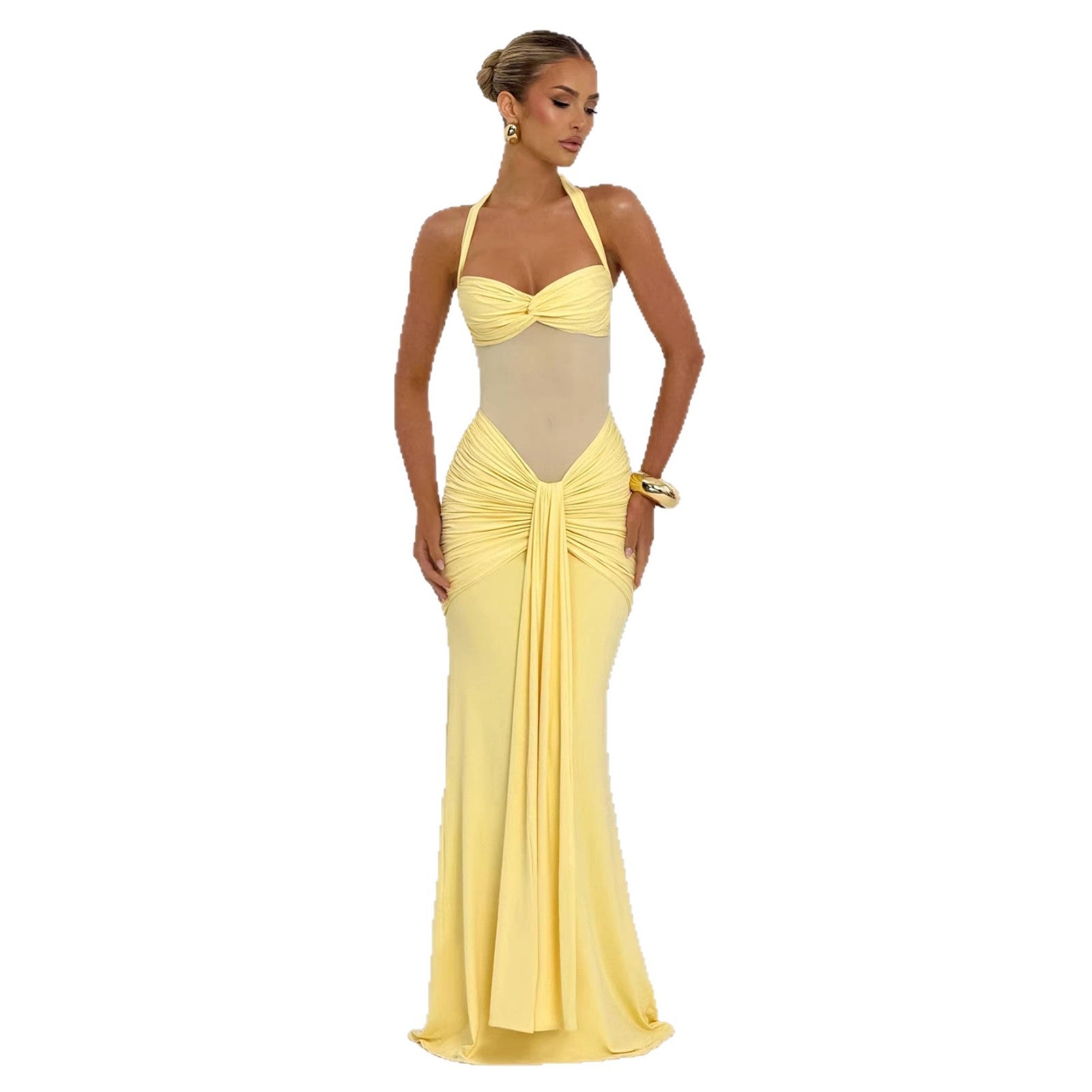 Damen Elegantes Abendkleid mit figurbetontem Schnitt und raffinierten Drapierungen R&B
