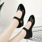 Damen Ballerinas mit modischem Riemen und eleganter Schuhspitze R&B