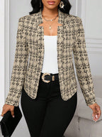 Damen raffinierte Business-Blazerjacke R&B